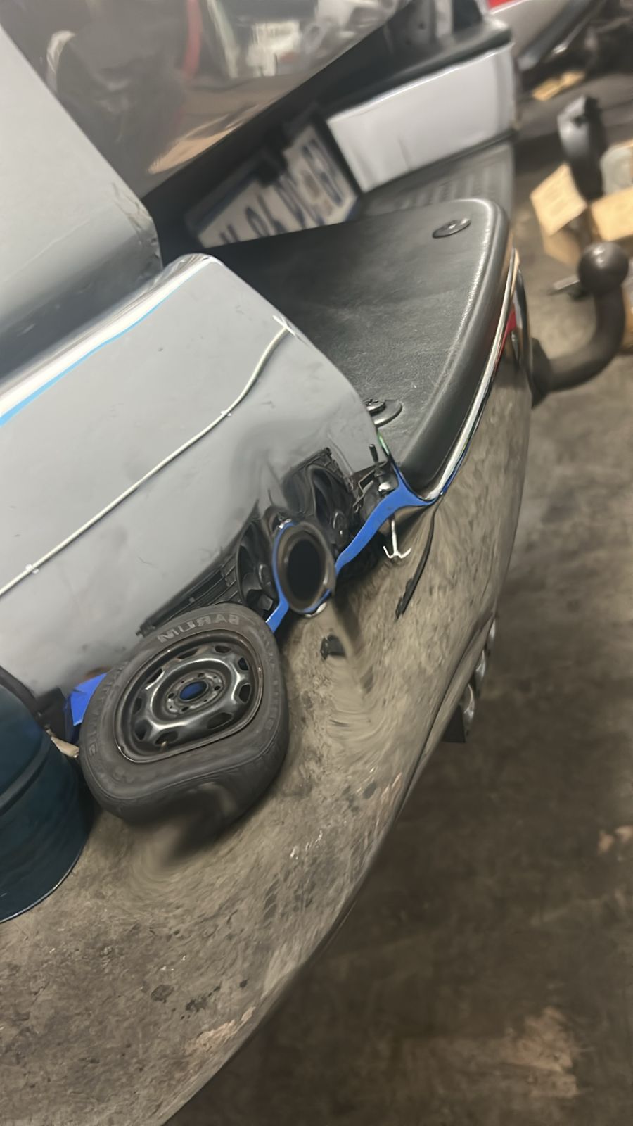Rear bumper damage photo 2